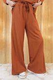 Apres Wide Leg Pant Rust